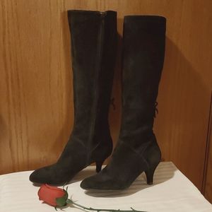Naturalizer 'Dinka' Black Suede Boots
